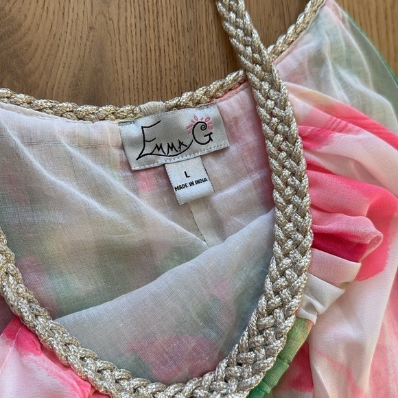 Emma G Large Women’s Mini Dress Pink & Green​ - Picture 5 of 6